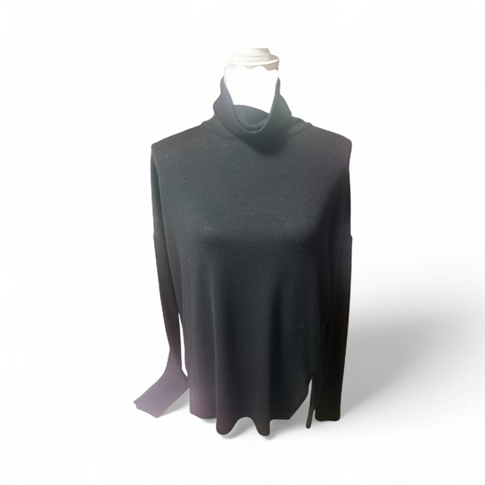 🖤 Rag & Bone Luxe Little Black Cut-Out Turtleneck Sweater – XS 🖤